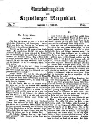 Regensburger Morgenblatt Sonntag 14. Februar 1864