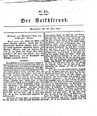 Der Volksfreund (Der Volksfreund aus Schwaben) Mittwoch 5. Juni 1822