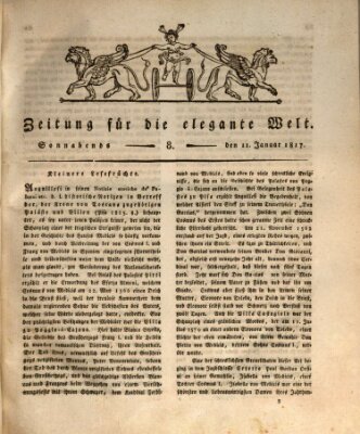Zeitung für die elegante Welt Samstag 11. Januar 1817