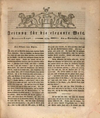 Zeitung für die elegante Welt Donnerstag 4. September 1817