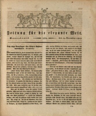 Zeitung für die elegante Welt Samstag 13. Dezember 1817