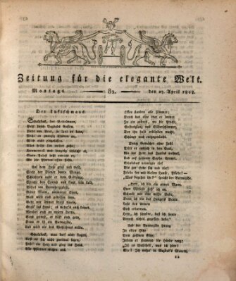 Zeitung für die elegante Welt Montag 27. April 1818