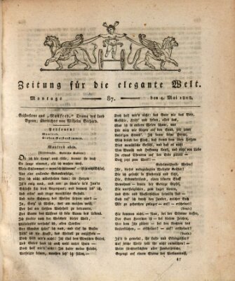 Zeitung für die elegante Welt Montag 4. Mai 1818