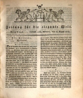 Zeitung für die elegante Welt Dienstag 11. August 1818