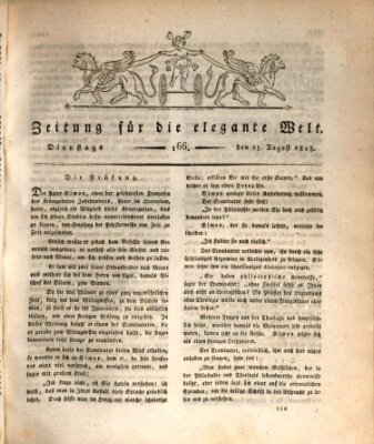 Zeitung für die elegante Welt Dienstag 25. August 1818