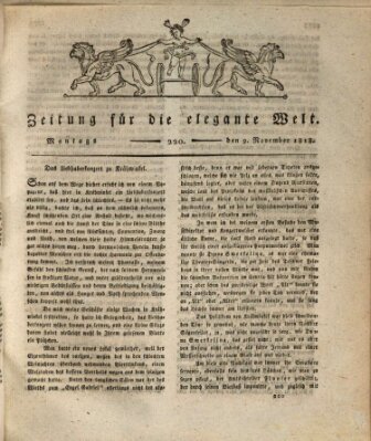 Zeitung für die elegante Welt Montag 9. November 1818