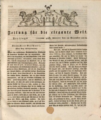 Zeitung für die elegante Welt Freitag 18. Dezember 1818
