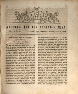Zeitung für die elegante Welt Dienstag 26. Januar 1819