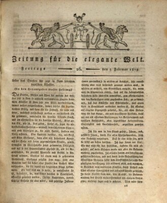 Zeitung für die elegante Welt Freitag 5. Februar 1819