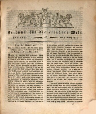 Zeitung für die elegante Welt Freitag 5. März 1819