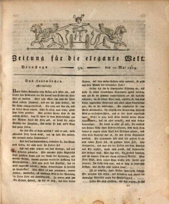 Zeitung für die elegante Welt Dienstag 11. Mai 1819