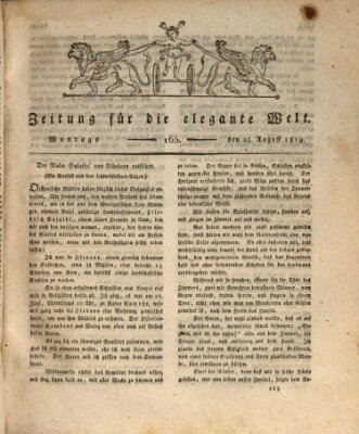 Zeitung für die elegante Welt Montag 23. August 1819