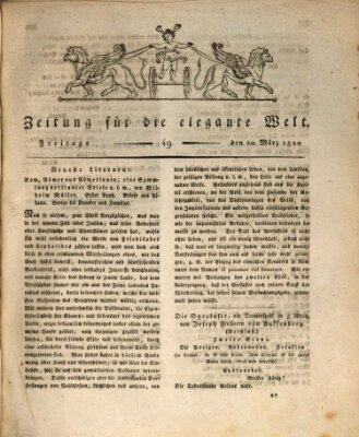 Zeitung für die elegante Welt Freitag 10. März 1820