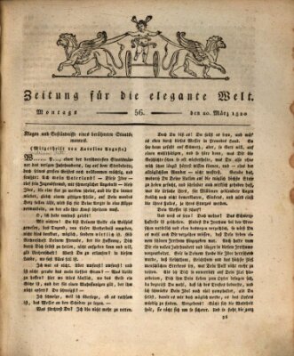 Zeitung für die elegante Welt Montag 20. März 1820