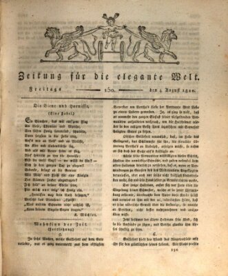 Zeitung für die elegante Welt Freitag 4. August 1820