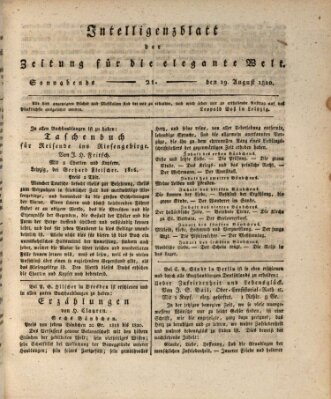 Zeitung für die elegante Welt Samstag 19. August 1820