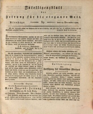 Zeitung für die elegante Welt Dienstag 19. Dezember 1820