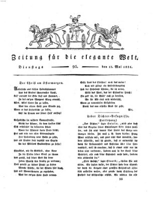 Zeitung für die elegante Welt Dienstag 15. Mai 1821