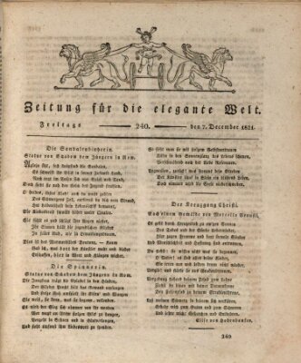 Zeitung für die elegante Welt Freitag 7. Dezember 1821