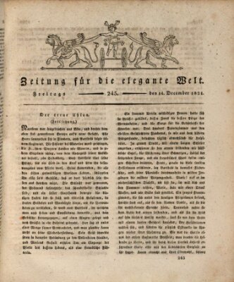 Zeitung für die elegante Welt Freitag 14. Dezember 1821