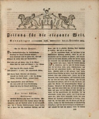 Zeitung für die elegante Welt Samstag 15. Dezember 1821