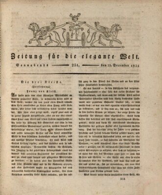 Zeitung für die elegante Welt Samstag 22. Dezember 1821