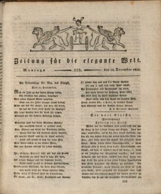 Zeitung für die elegante Welt Montag 24. Dezember 1821