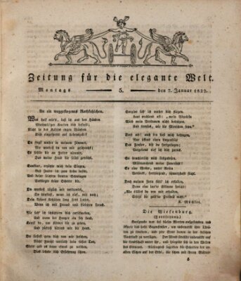 Zeitung für die elegante Welt Montag 7. Januar 1822