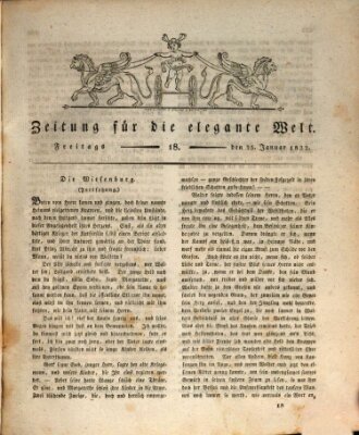 Zeitung für die elegante Welt Freitag 25. Januar 1822