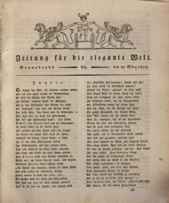 Zeitung für die elegante Welt Samstag 30. März 1822