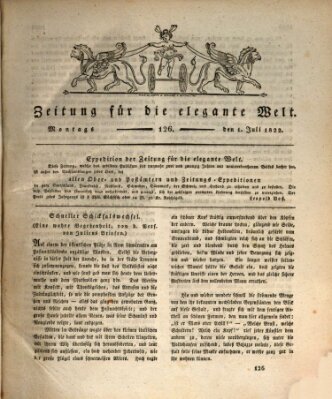 Zeitung für die elegante Welt Montag 1. Juli 1822