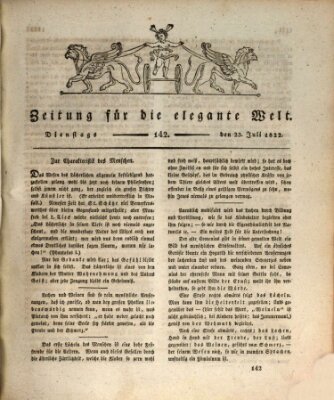 Zeitung für die elegante Welt Dienstag 23. Juli 1822
