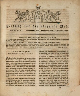 Zeitung für die elegante Welt Montag 2. Dezember 1822