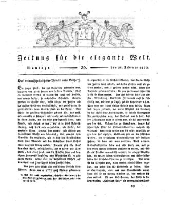 Zeitung für die elegante Welt Montag 24. Februar 1823