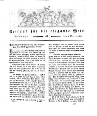 Zeitung für die elegante Welt Montag 3. März 1823