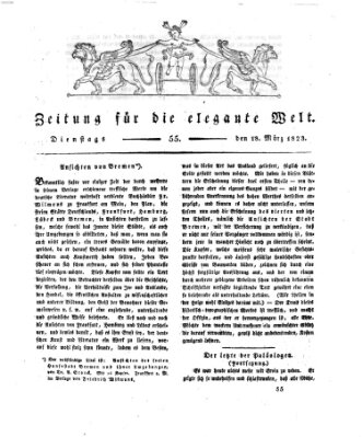 Zeitung für die elegante Welt Dienstag 18. März 1823