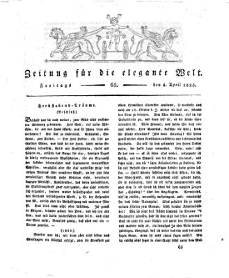 Zeitung für die elegante Welt Freitag 4. April 1823
