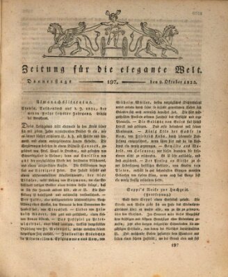 Zeitung für die elegante Welt Donnerstag 9. Oktober 1823