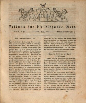 Zeitung für die elegante Welt Montag 13. Oktober 1823