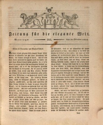 Zeitung für die elegante Welt Montag 20. Oktober 1823