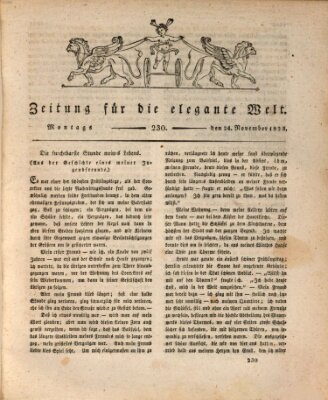Zeitung für die elegante Welt Montag 24. November 1823