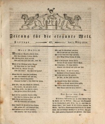 Zeitung für die elegante Welt Freitag 5. März 1824