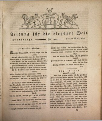 Zeitung für die elegante Welt Donnerstag 20. Mai 1824