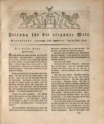 Zeitung für die elegante Welt Samstag 29. Mai 1824