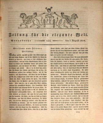 Zeitung für die elegante Welt Samstag 7. August 1824