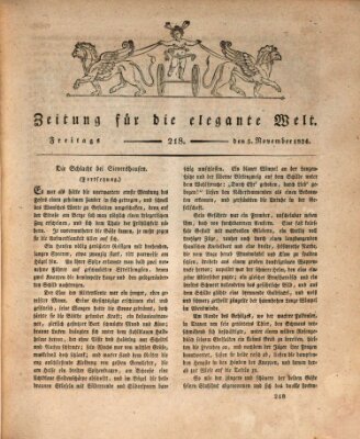 Zeitung für die elegante Welt Freitag 5. November 1824