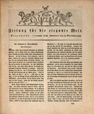 Zeitung für die elegante Welt Samstag 13. November 1824