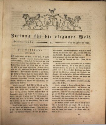Zeitung für die elegante Welt Samstag 15. Januar 1825