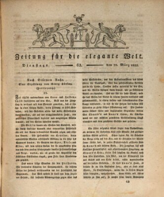 Zeitung für die elegante Welt Dienstag 29. März 1825
