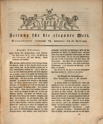 Zeitung für die elegante Welt Samstag 16. April 1825